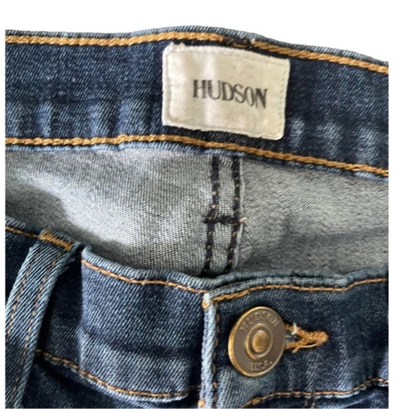 Hudson Nico Midrise Super Skinny Distressed Jeans Size 26 Color Wapa - Picture 7 of 12